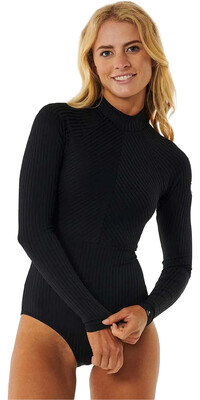 2024 Rip Curl Womens Premium Surf Long Sleeve Back Zip Surfsuit 15CWRV - Black